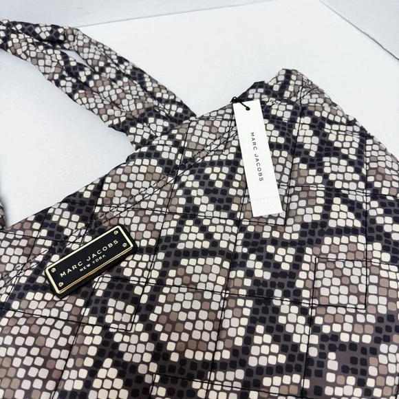 Marc Jacobs - Greige Snake Print Tote Bag